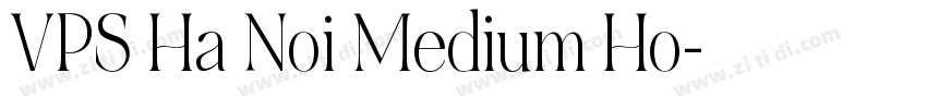 VPS Ha Noi Medium Ho字体转换